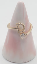 將圖片載入圖庫檢視器 Gold Personal Initial Ring