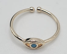 Cargar imagen en el visor de la galería, Blue Evil Eye Ring
